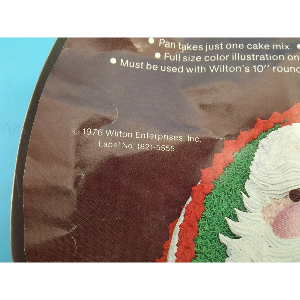 Vintage 1977 Wilton Santa Claus Cake Pan Multi Pan insert.  Christmas Cakes!